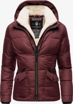 NAVAHOO Vinterjakke 'Megan' Mørkerød