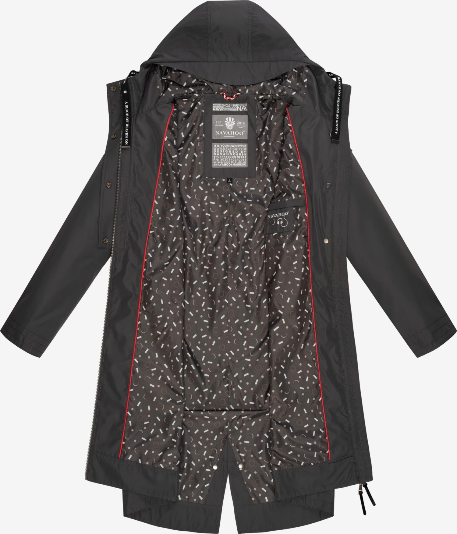 NAVAHOO Overgangsparkas ' Josinaa ' Koksgrå 4 NAVAHOO Overgangsparkas ' Josinaa ' Koksgrå - Bilde 4