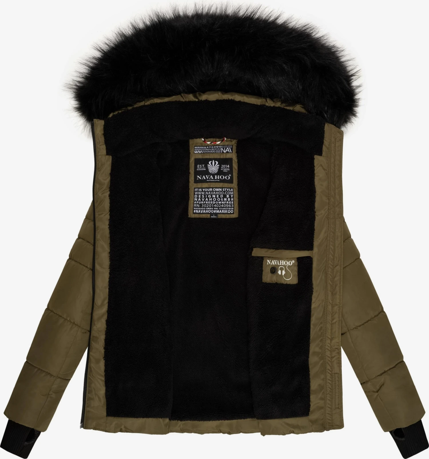NAVAHOO Vinterjakke 'Adele' Oliven 5 NAVAHOO Vinterjakke 'Adele' Oliven - Bilde 5