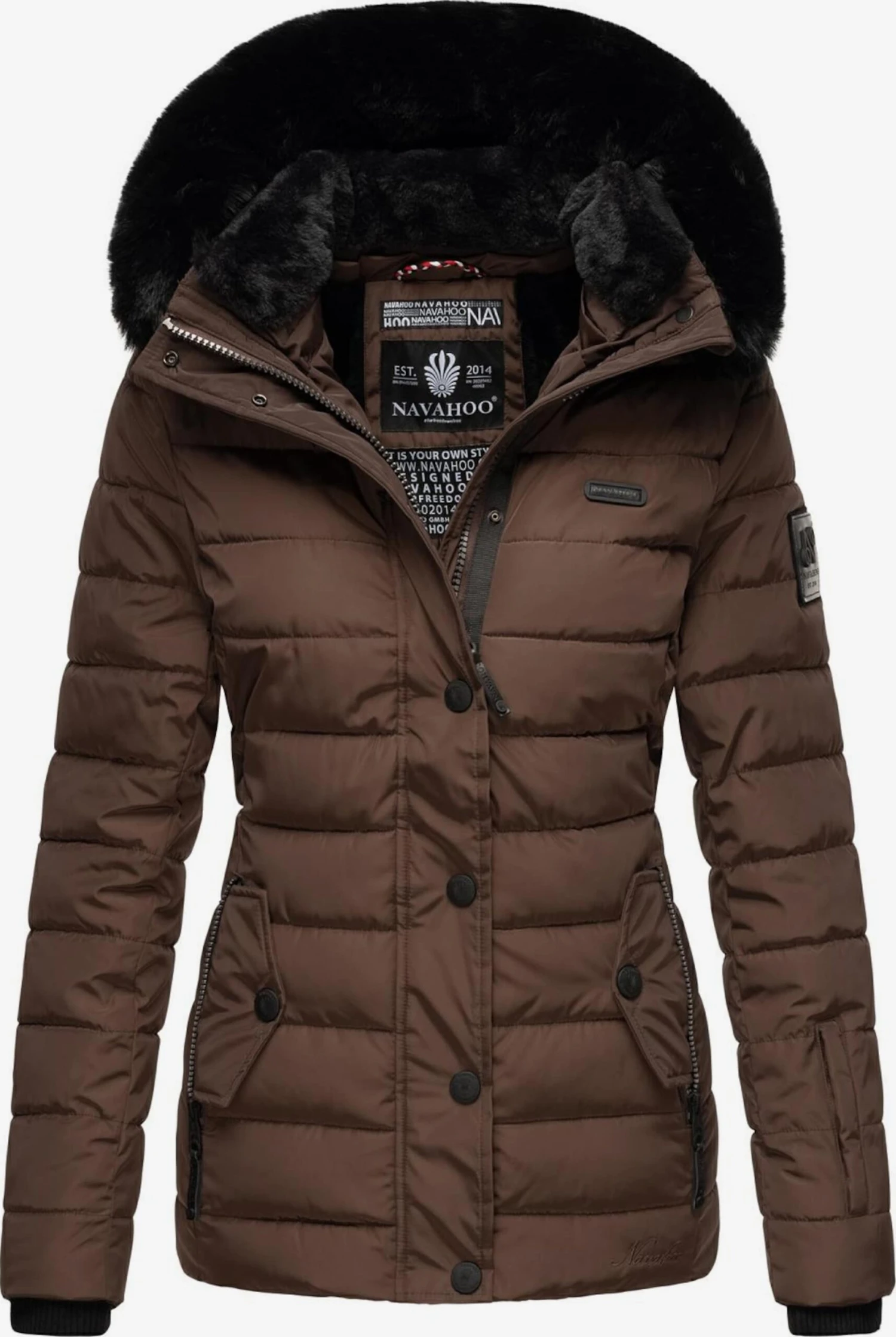 NAVAHOO Vinterjakke 'Milianaa' Sjokolade 1 NAVAHOO Vinterjakke 'Milianaa' Sjokolade