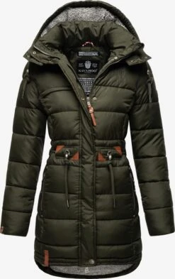 NAVAHOO Vinterfrakk 'Daliee' Mørkegrønn