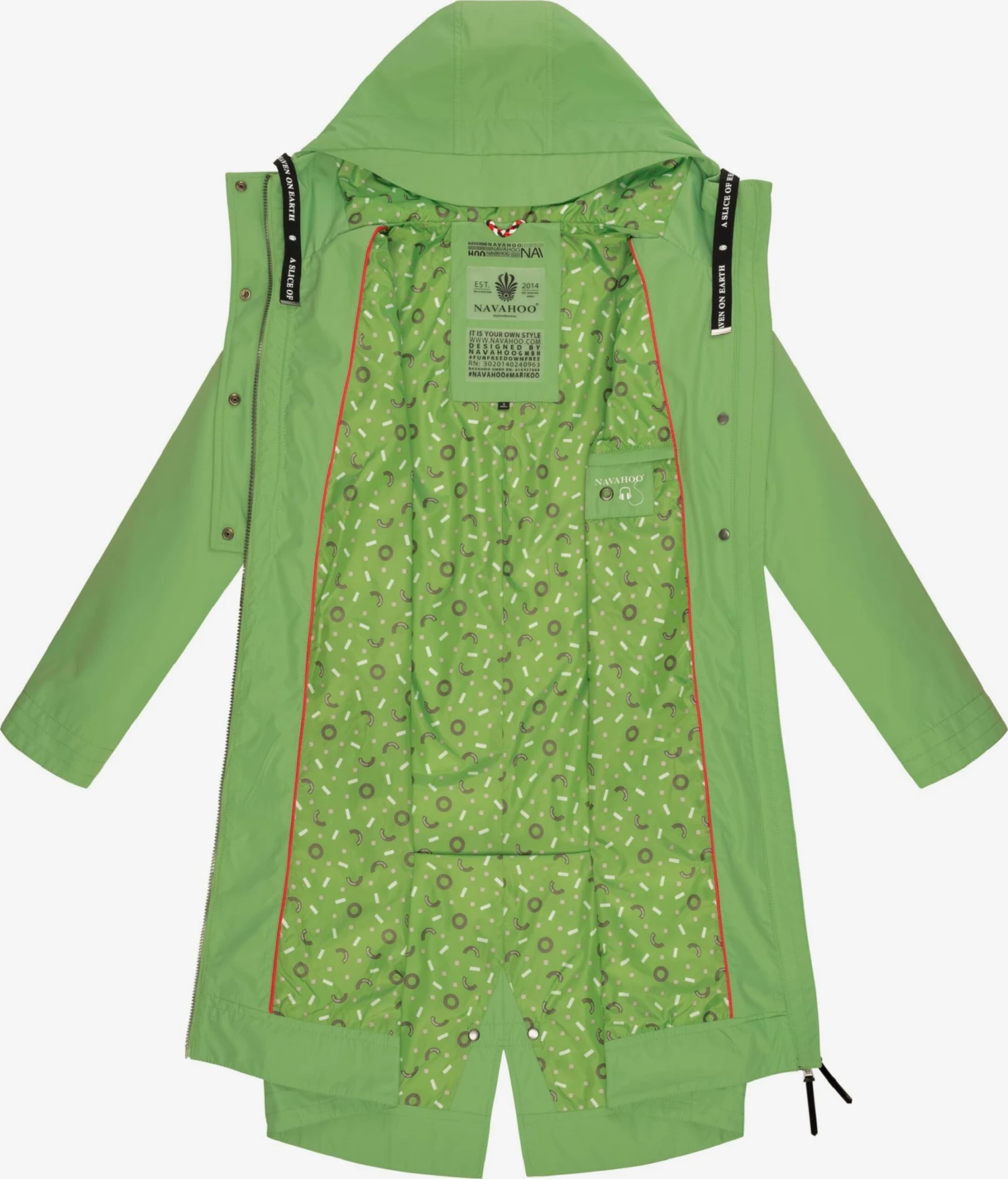 NAVAHOO Overgangsparkas 'Josinaa' Lysegrønn 4 NAVAHOO Overgangsparkas 'Josinaa' Lysegrønn - Bilde 4