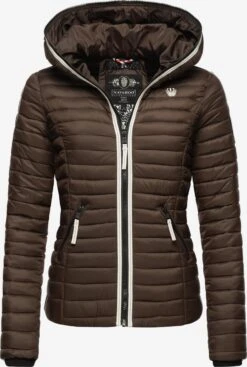 NAVAHOO Overgangsjakke 'Kimuk' Sjokolade